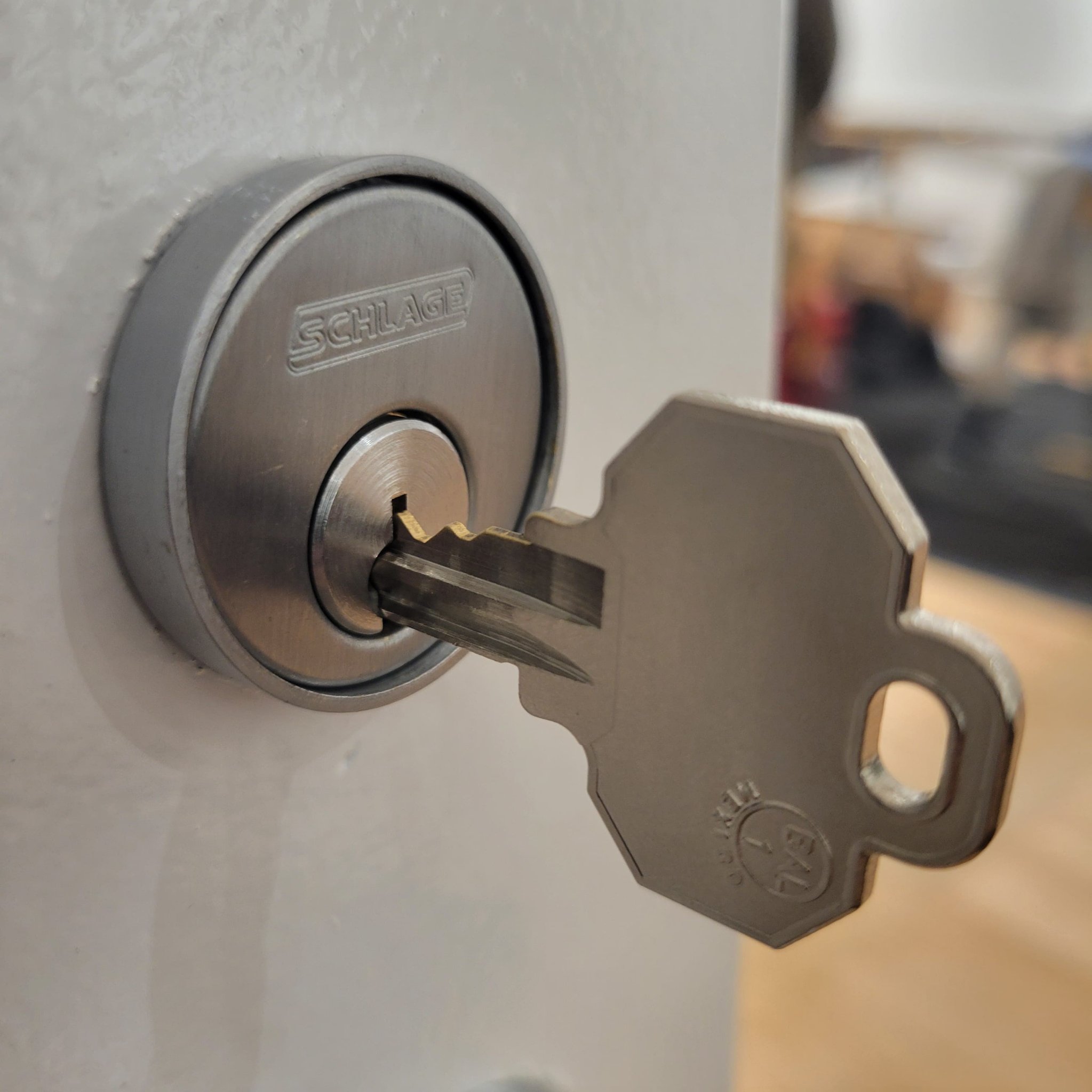 Schlage deadbolt installation with key
